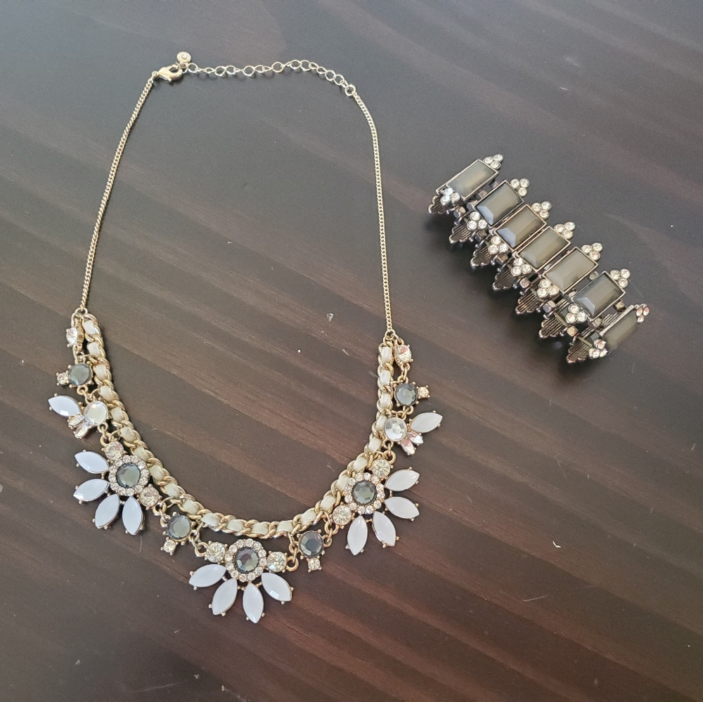 BOGO FREE Jeweled Statement Necklace & Bracelet